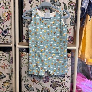 bella bliss Blue Cherry Print Bodysuit